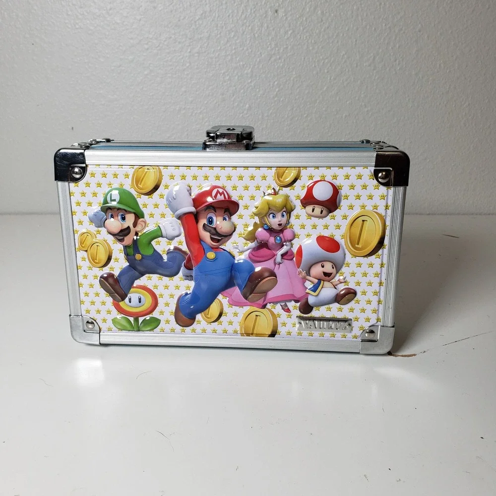 Nintendo‎ Vaultz Super Mario Bros Theme Locking Supply Box Trinket Case NO KEY